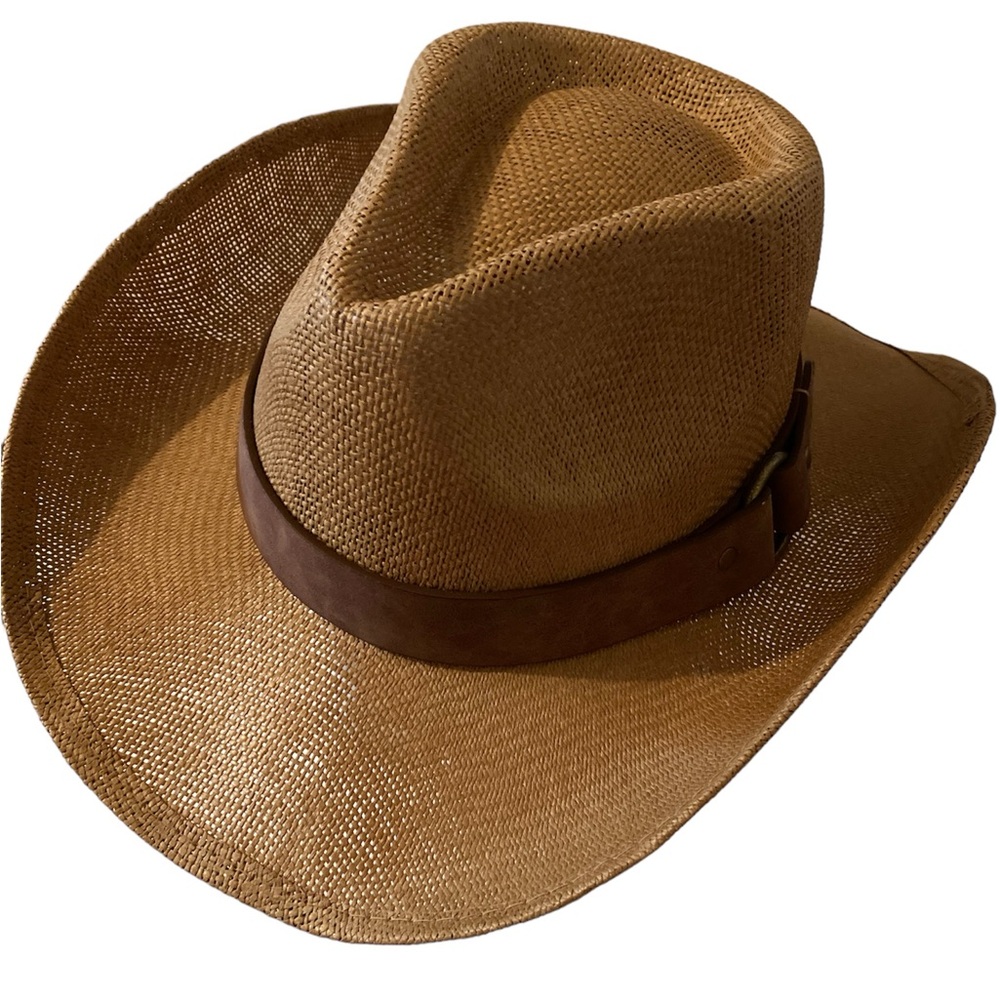 FRYE Straw Cowboy Hat NWT